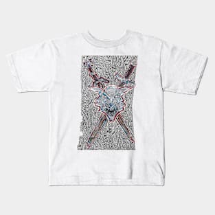 Wolf Medallion: Humming Kids T-Shirt